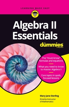 Paperback Algebra II Essentials for Dummies Book