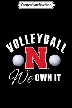 Paperback Composition Notebook: Nebraska Cornhuskers University Nebraska Volleyball - Journal/Notebook Blank Lined Ruled 6x9 100 Pages Book