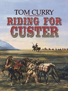 Paperback Riding for Custer [Large Print] Book