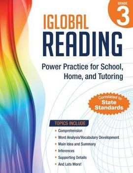 Paperback iGlobal Reading, Grade 3: Power Practice for School, Home, and Tutoring Book