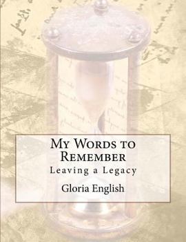 Paperback My Words to Remember Book