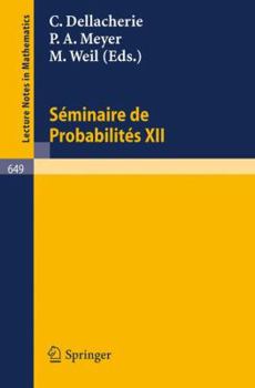 Paperback Séminaire de Probabilités XII: Université de Strasbourg 1976/77 [French] Book
