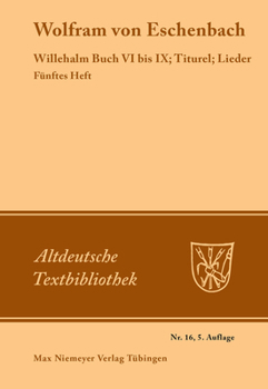 Paperback Willehalm Buch VI bis IX; Titurel; Lieder [German] Book