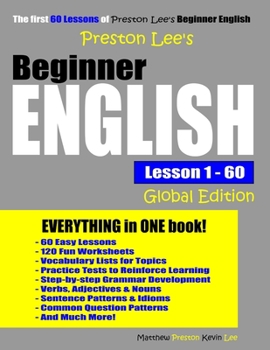 Paperback Preston Lee's Beginner English Lesson 1 - 60 Global Edition Book