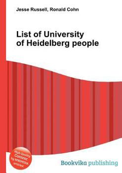 Paperback List of University of Heidelberg People Book