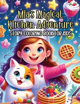 Paperback Mia's Magical Kitchen Adventure Story Coloring Book for Kids: Journey on a Magical Kitchen Coloring Quest Book