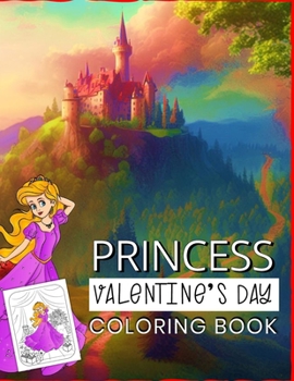 Princess Valentine's Day Coloring Book: A Fun Gift Idea for Kids | Love and Hearts Coloring Pages for Kids Ages 4-8
