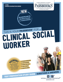 Paperback Clinical Social Worker (C-4148): Passbooks Study Guide Volume 4148 Book