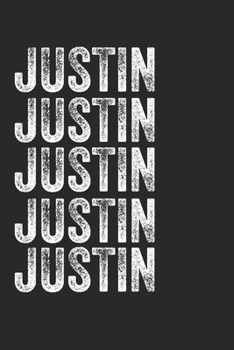 Paperback Name JUSTIN Journal Customized Gift For JUSTIN A beautiful personalized: Lined Notebook / Journal Gift, Notebook for JUSTIN,120 Pages, 6 x 9 inches, G Book