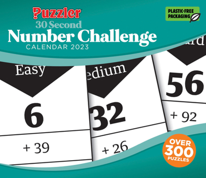 Calendar 2023 30 Second Number Challenge, Puzzler Box Calendar Book