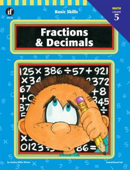 Paperback Fractions and Decimals, Grade 5 Book