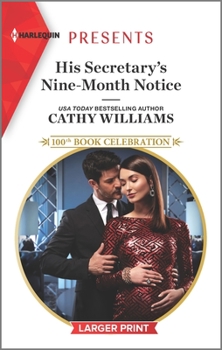 Mass Market Paperback His Secretary's Nine-Month Notice [Large Print] Book