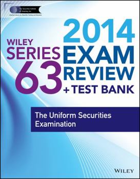 Paperback Wiley Series 63 Exam Review: The Uniform Securities Examination Book