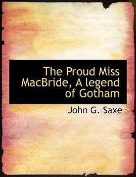 Paperback The Proud Miss Macbride, a Legend of Gotham Book