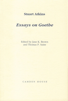 Hardcover Essays on Goethe Book