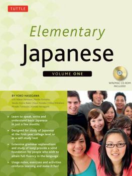 Hardcover Elementary Japanese Volume One: (cd-ROM Included) [With CDROM] Book