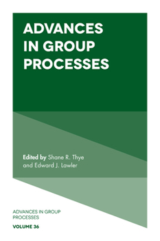 Hardcover Advances in Group Processes Book