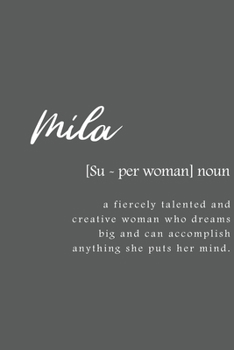 Paperback Ella: Women Definition - Personalized Notebook Blank Journal Lined Gift For Women Girls And Students Book