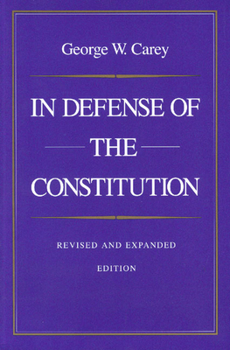 Paperback In Defense of the Constitution Book