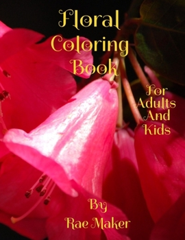 Paperback Floral Coloring Book for Adults and Kids Book