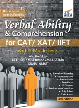 Paperback Verbal Ability & Comprehension for CAT/ XAT/ IIFT with 5 Mock Tests 3rd Edition Book