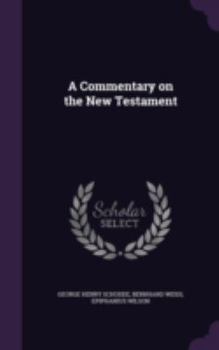 Hardcover A Commentary on the New Testament Book