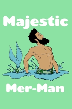 Paperback Majestic Mer Man: College Ruled Notebook Book