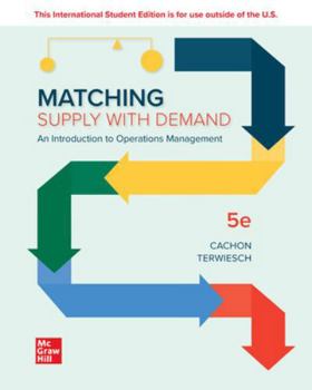 Paperback ISE Matching Supply with Demand: An Introduction to Operations Management Book