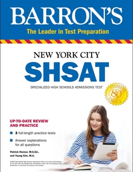 Paperback Shsat: New York City Specialized High Schools Admissions Test Book