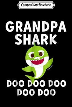 Composition Notebook: Mens Pinkfong Grandpa Shark Official Journal/Notebook Blank Lined Ruled 6x9 100 Pages