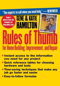 Paperback Rules of Thumb for Home Building, Improvement, and Repair Book