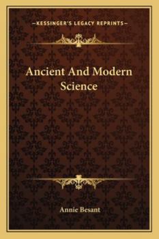 Paperback Ancient And Modern Science Book
