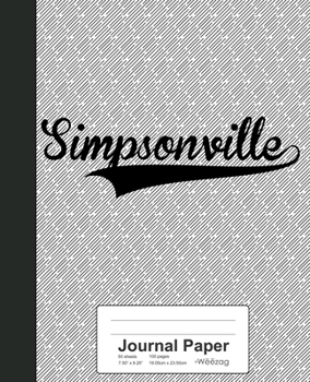 Paperback Journal Paper: SIMPSONVILLE Notebook Book