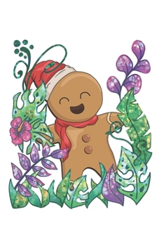 Paperback Christmas Gingerbread Man Jungle Notebook: Graph Paper Journal 6x9 - 120 Pages Book