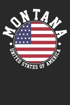 Paperback Notebook: Montana Dot Grid 6x9 120 Pages Book