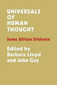 Paperback Universals of Human Thought: Some African Evidence Book