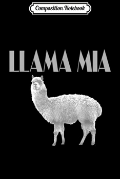 Paperback Composition Notebook: Funny Italian Farm Llama Mia Journal/Notebook Blank Lined Ruled 6x9 100 Pages Book