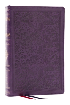 Imitation Leather RSV Personal Size Bible with Cross References, Purple Leathersoft, Thumb Indexed, (Sovereign Collection) Book