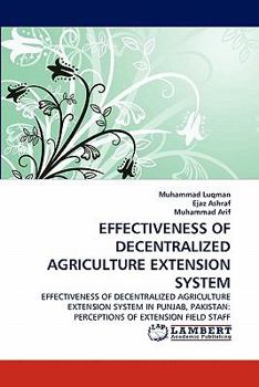 Paperback Effectiveness of Decentralized Agriculture Extension System Book