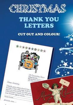 Paperback Christmas Thank You Letters: Cut Out and Colour Book