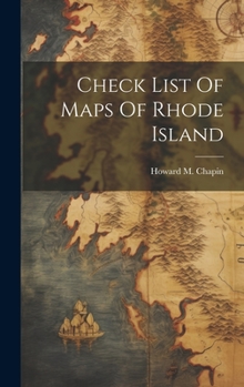 Hardcover Check List Of Maps Of Rhode Island Book