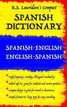 Paperback Spanish Dictionary: Lauridsen's Compact: Spanish-English English-Spanish Book