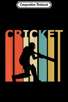 Paperback Composition Notebook: Vintage Retro Cricket Journal/Notebook Blank Lined Ruled 6x9 100 Pages Book