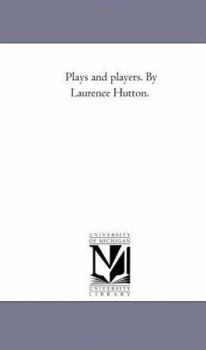 Paperback Plays and Players. by Laurence Hutton. Book