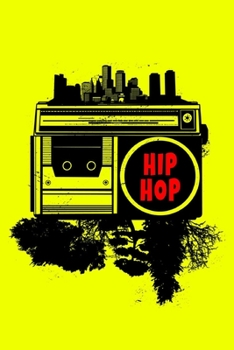 Hip Hop Notizbuch: Schönes Hip Hop Notizbuch mit Musik Box / Das Buch enthält 120 karierte Seiten im A5 Format (German Edition)