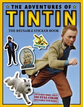 Paperback The Adventures of Tintin: The Reusable Sticker Book