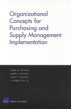 Paperback Organizational Concepts for Purchasing and Supply Management Implemantation Book