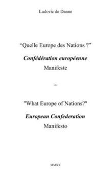 Paperback "What Europe of Nations ? " a European Confederation: Manifesto Book