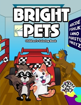 Paperback Bright Pets: Children's Coloring Book