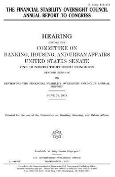 The Financial Stability Oversight Council annual report to Congress